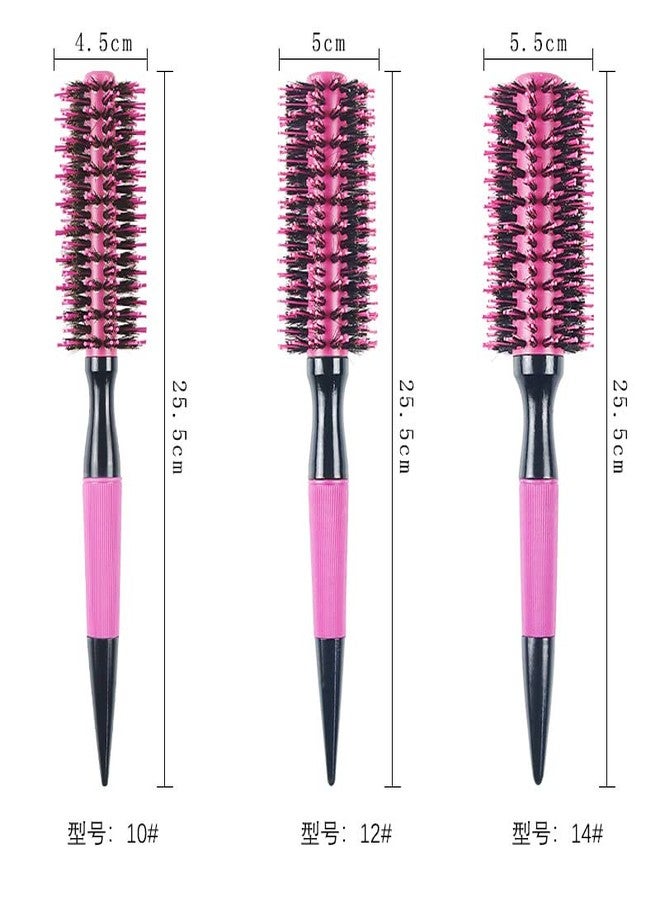 BeiHCain Thermal Round Barrel Boar Bristle Hair Brush Set for Women & Men - Professional Hair Styling for Blow Drying, Curling, Scalp Massage, Wet and Dry Use (Pink) - Image 5