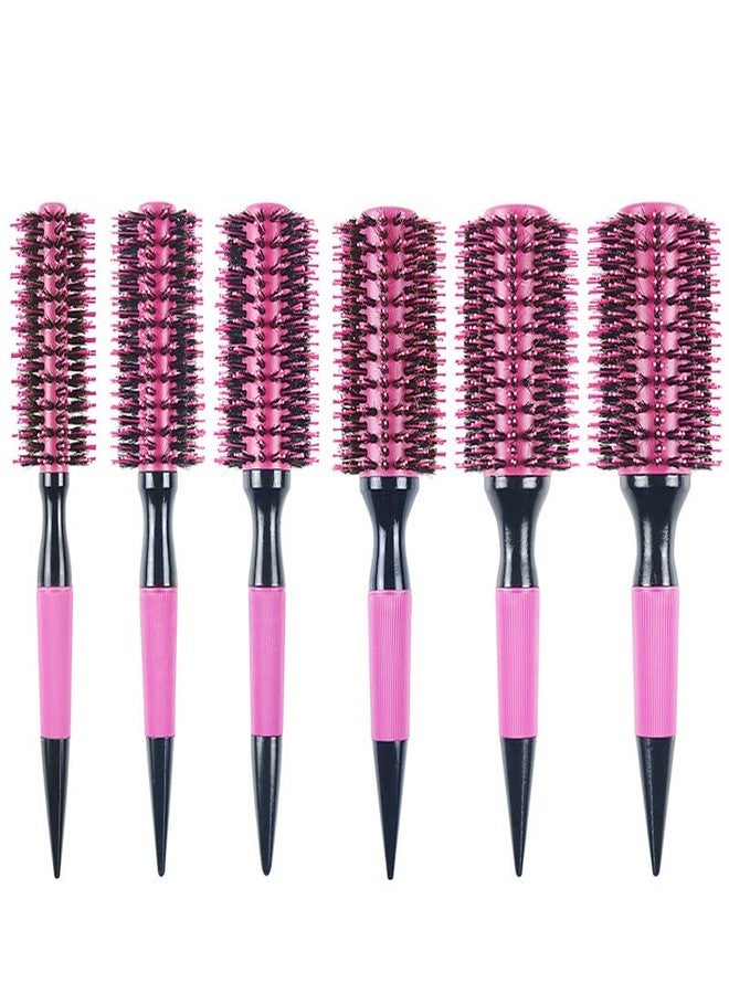 BeiHCain Thermal Round Barrel Boar Bristle Hair Brush Set for Women & Men - Professional Hair Styling for Blow Drying, Curling, Scalp Massage, Wet and Dry Use (Pink) - Image 3