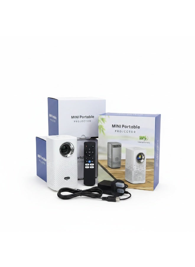 Colors Mini Portable LED Projector with Remote Control, 1080P Supported, UK Power Adapter - Image 4