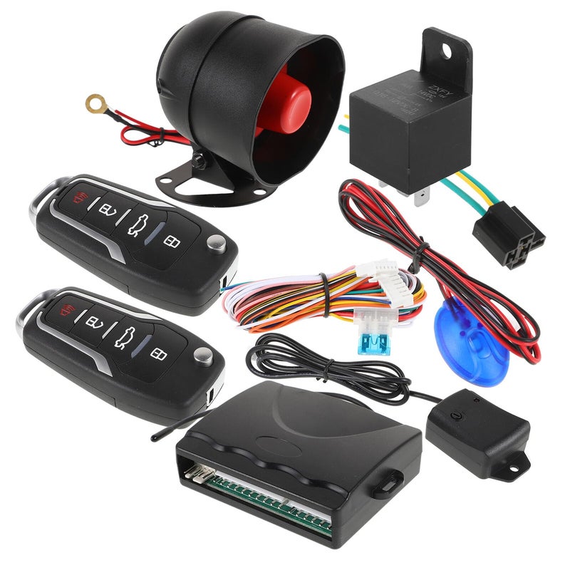 Keyless Entry Car Alarm Security System with Remote Start Anti Theft Protection Easy Installation - Image 2