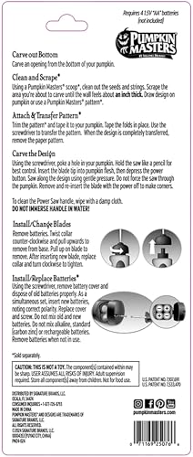 Pumpkin Masters - Masters Collection Power Saw, Easy-Grip Design and Interchangeable Blads for Maximum Control and Comfort - Image 4