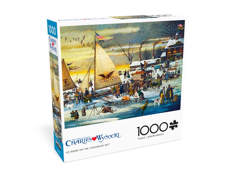 Buffalo Games - Charles Wysocki - Ice Riders on The Chesapeake Bay - 1000 Piece Jigsaw Puzzle for Adults Challenging Puzzle Perfect for Game Nights - Image 3
