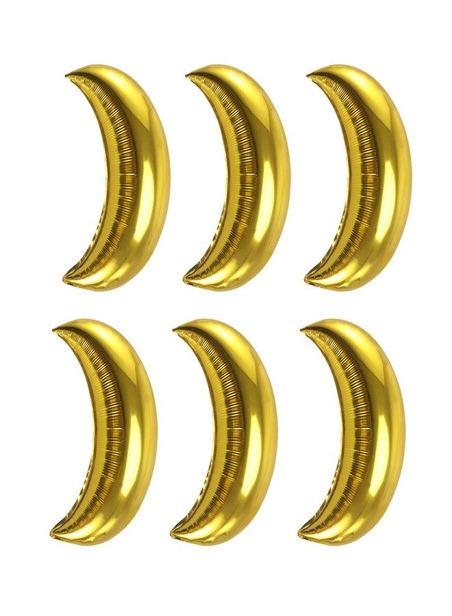 Lamantery 18 Inch Moon Foil Balloon Mylar Balloons for Baby Shower,Wedding,Party Decoration (12pcs,Gold) - Image 2