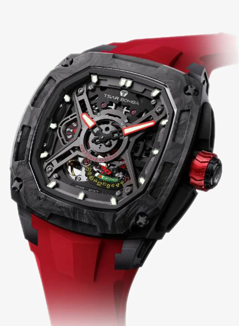 Tsar Bomba  Men's FKM RUBBER Automatic Watch TB8605-01 - 42.8x53.5 mm for Men | Best Price UAE