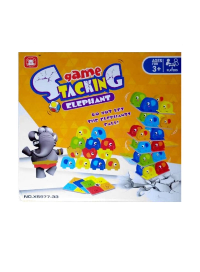 Stacking Elephant Game For Kids to Build Blocks