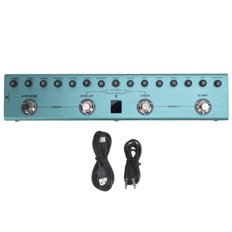 Digital Electric Guitar Effector Multi Effects Pedal Processor with 36 Editable Presets Reverb Delay MOD AMP - Image 1