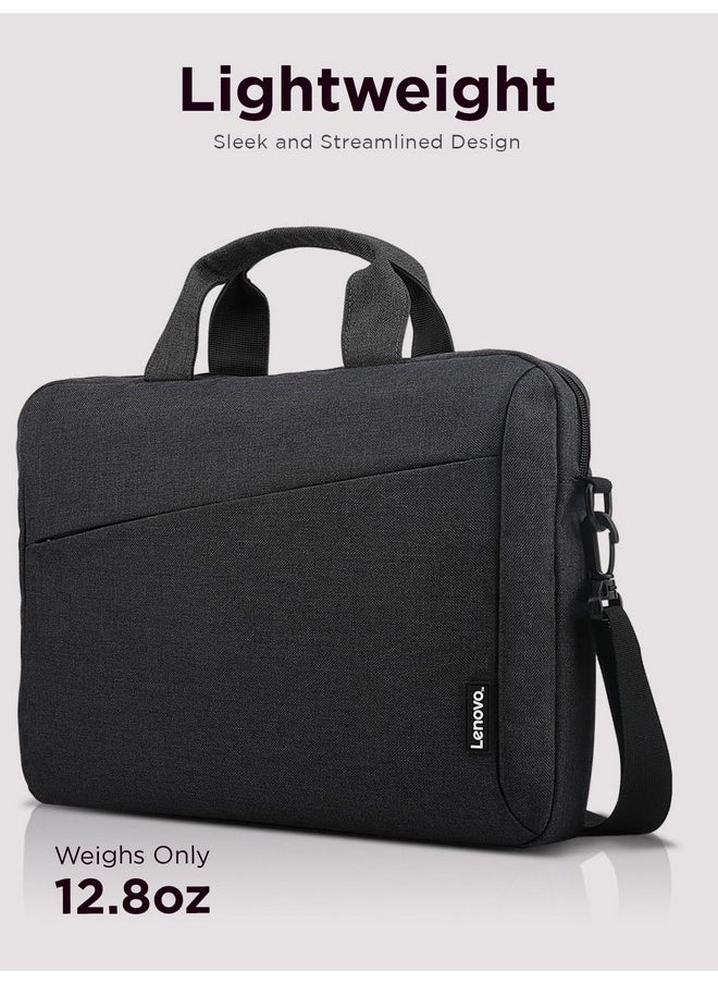 Lenovo Lenovo Laptop Carrying Case T210, 15.6-Inch Laptop and Tablet, Sleek Design, Durable and Water-Repellent Fabric, Business or School, GX41L83769 Casual Toploader - Eco Black  - Image 2
