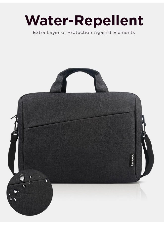 Lenovo Lenovo Laptop Carrying Case T210, 15.6-Inch Laptop and Tablet, Sleek Design, Durable and Water-Repellent Fabric, Business or School, GX41L83769 Casual Toploader - Eco Black  - Image 3