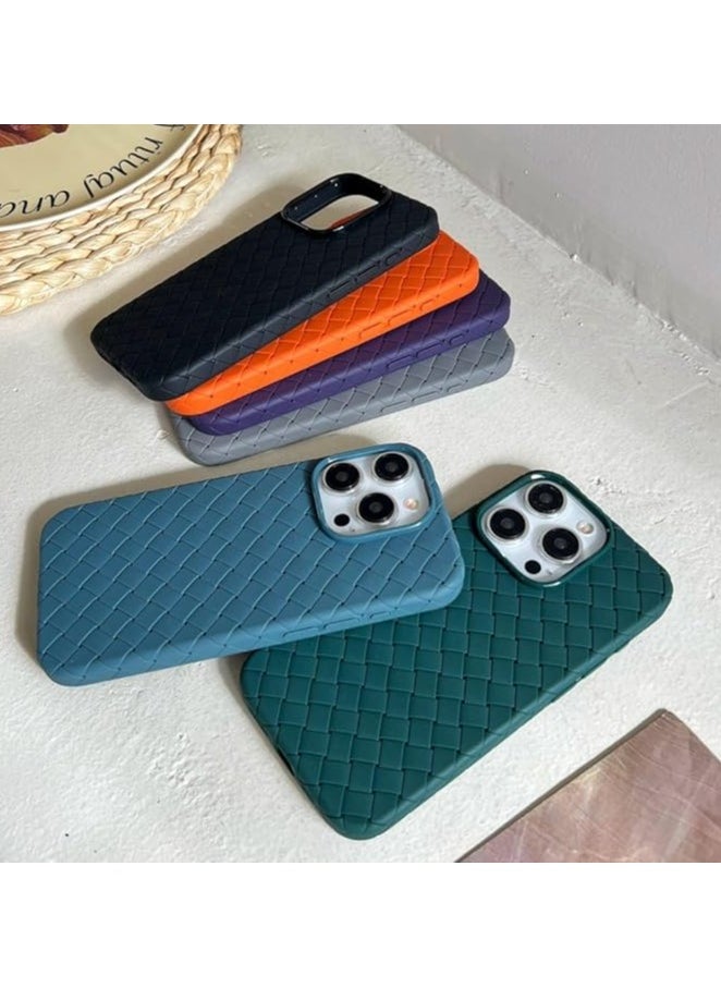 ARNOTEC - Suitable for iphone15 pro max all-inclusive BV design woven straight edge breathable and cooling mobile phone case soft case - Image 1