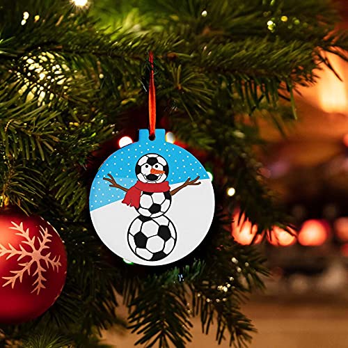 تشاك توك سبورتس زخرفة السيراميك لكرة القدم | زخرفة عيد الميلاد الثلجية - Image 4