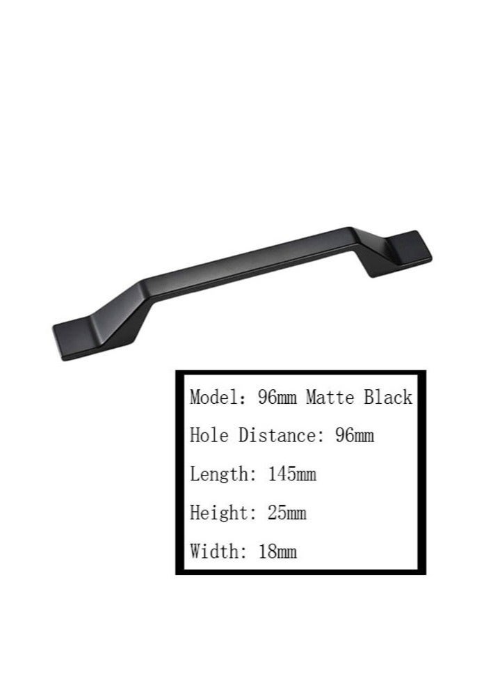 كيلا 6 قطع مقابض خزانة مناسبة لأبواب الخزانة والأدراج والمكاتب وطاولات الزينة وغيرها من أدوات الأثاث والديكور (أسود) - Image 2