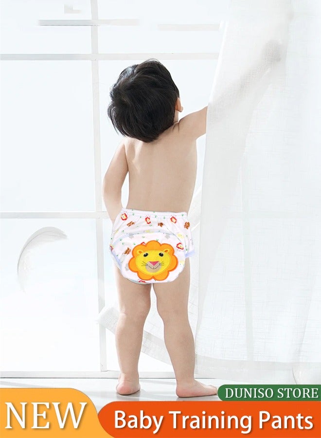 Loquat Baby Potty Training Pants, Breathable Toddler Boys and Girls Pee Training Underpants, Reusable Cotton Training Pants for 0-3 Years Baby and Toddlers Unisex,Leak proof breathable bread pants - Image 1