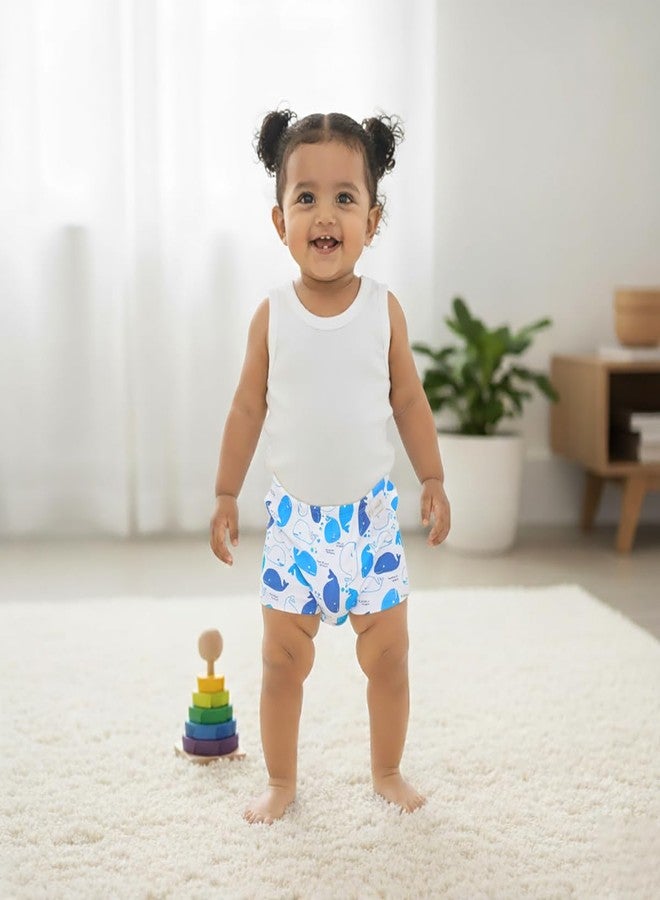 SNUGKINS Potty Training Shorts for Toddlers & Babies Cotton Training Pull up Pants Reusable & Washable Diaper-Free Innerwear for Boys & Girls - Image 4
