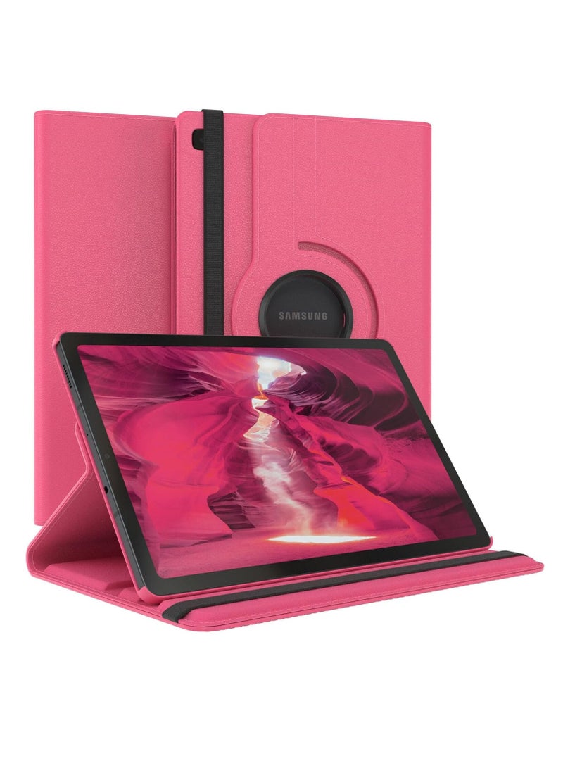 DUSALA 360 Degree Rotating Stand Auto Sleep Wake Folio Leather Smart Cover for Samsung Galaxy Tab S6 Lite 10.4" 2020 Tablet - Image 1