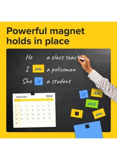 X-bet MAGNET Hyper-Sticky Magnets with Adhesive Backing - Strong Magnetic Squares for Whiteboard, Fridge, Crafts - Easy to Cut Stickers for Planning and Organization - 110pcs  - Image 4