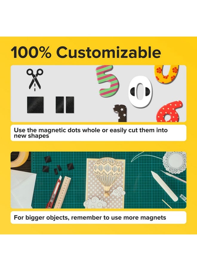 X-bet MAGNET - Hyper-Sticky Magnets with Adhesive Backing - Strong Magnetic Squares for Whiteboard, Fridge, Crafts - Easy to Cut Stickers for Planning and Organization - 110pcs - Image 1