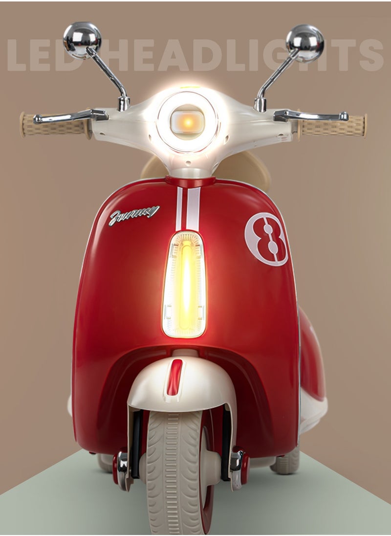 BAYBEE Vespa Battery Operated Bike for Kids, Ride on Toys Kids Bike Scooty with Light & Music Baby Bike Rechargeable Battery Bike Electric Bike for Kids to Drive 1 to 3 Years Boy Girl  - Image 4