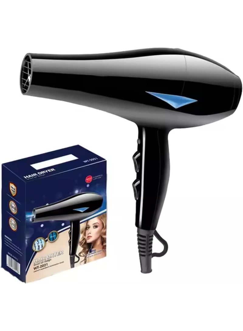 مجفف شعر احترافي مع موزع الهواء وفوهة تركيز، إعدادات متعددة - Image 1