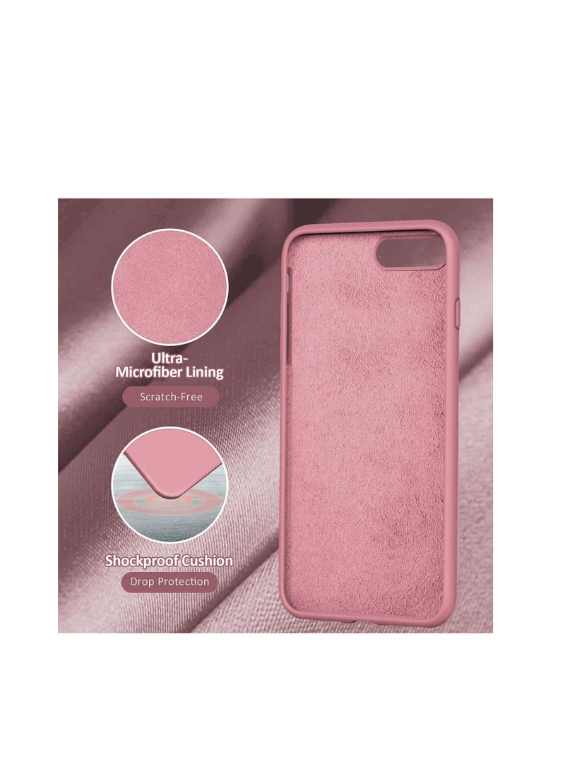 Silicone Soft Back Cover Case for Apple iPhone 7/8P( Pink)