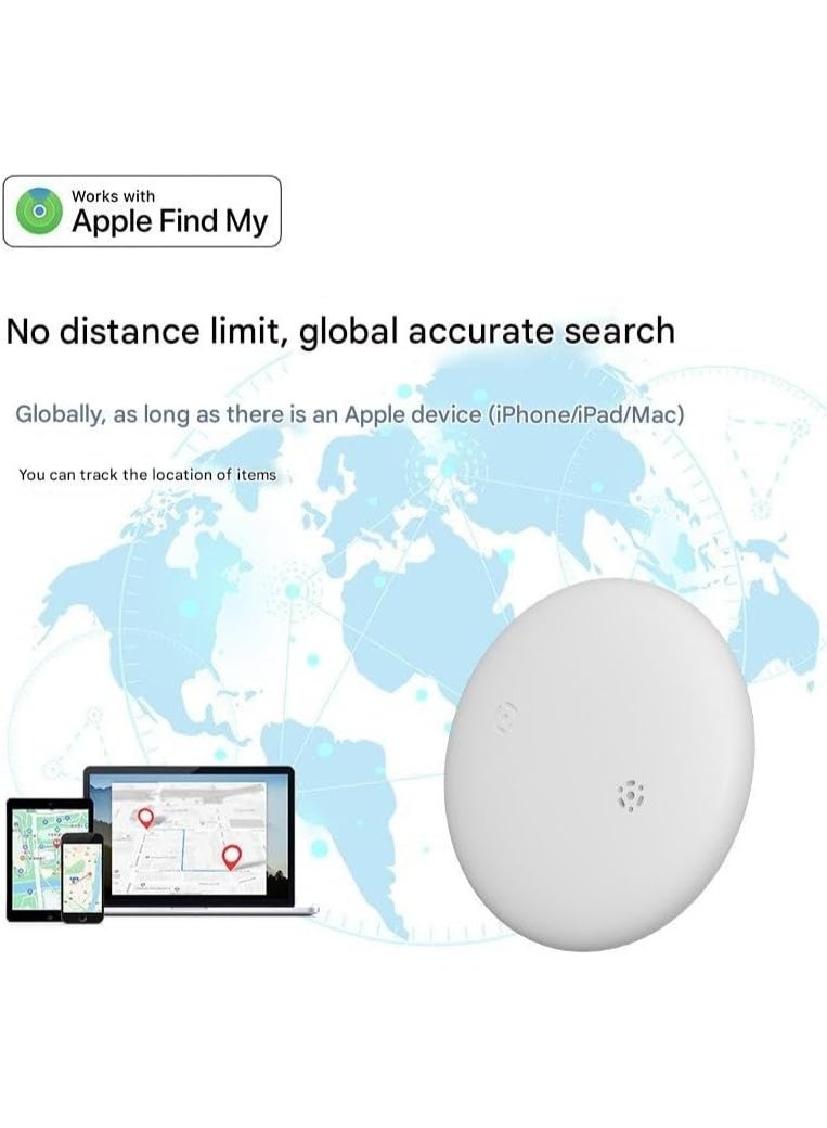 جهاز تعقب بلوتوث ومحدد مواقع (معتمد من MFi) يعمل مع تطبيق "Find My" (لنظام iOS فقط) – محدد مواقع مقاوم للماء ومضاد للضياع للمفاتيح والمحافظ والأمتعة – ببطارية قابلة للاستبدال - Image 3