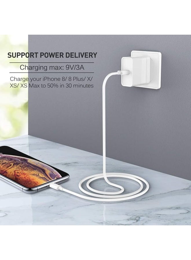 2M USB-C to Lightning Cable, Fast Charging Cord Compatible with iPhone 13/12/11/X Series, iPad, AirPods - Image 3