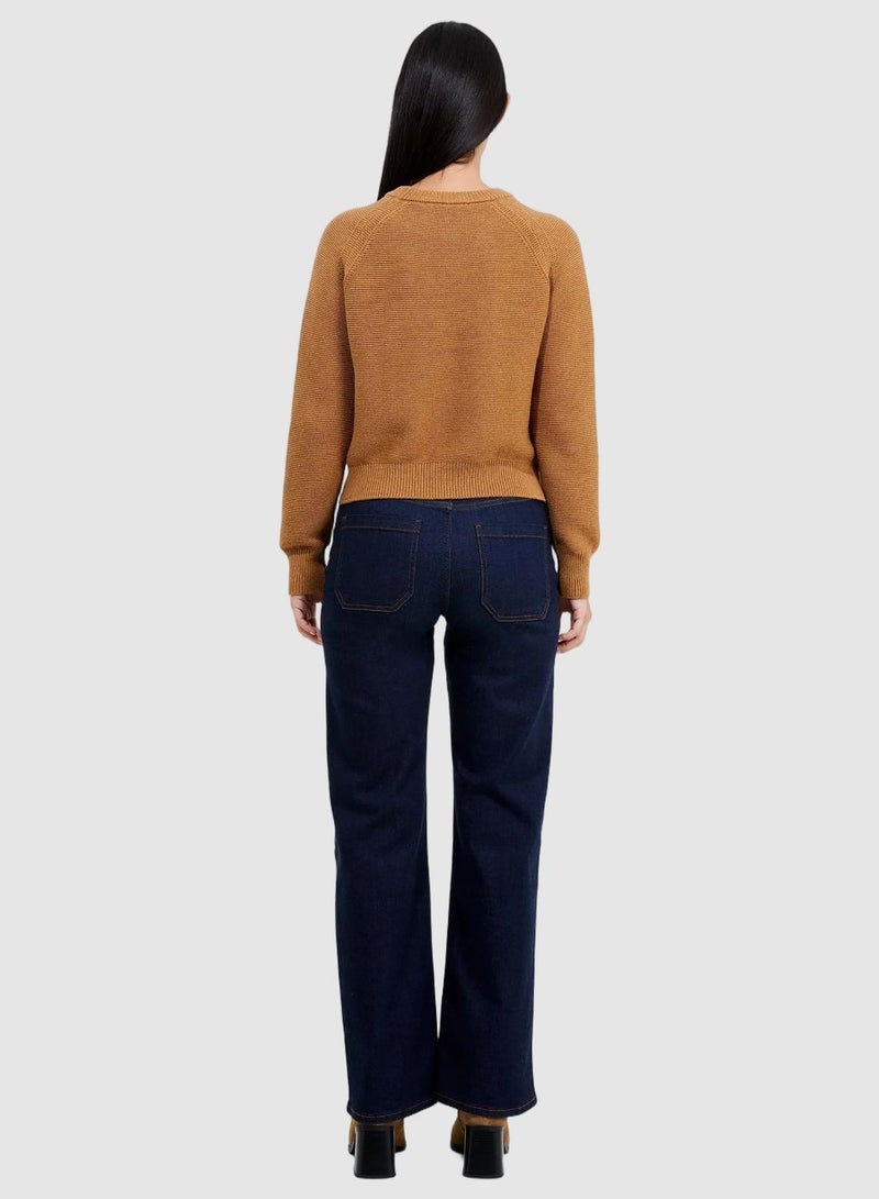 فرنش كونكشن ليلي موزارت سترة بياقة مستديرة - Image 3