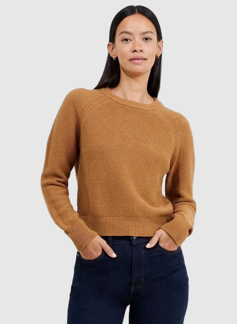 فرنش كونكشن ليلي موزارت سترة بياقة مستديرة