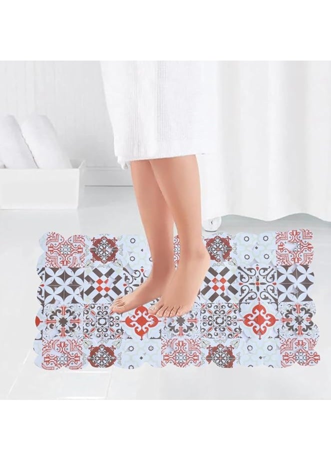 Spaceshoop - Bath Mat Rectangular Bath Mat Home Use Non-Slip Soft Foot Mat Silicone Material Perfect Size:70 * 35cm - Image 1