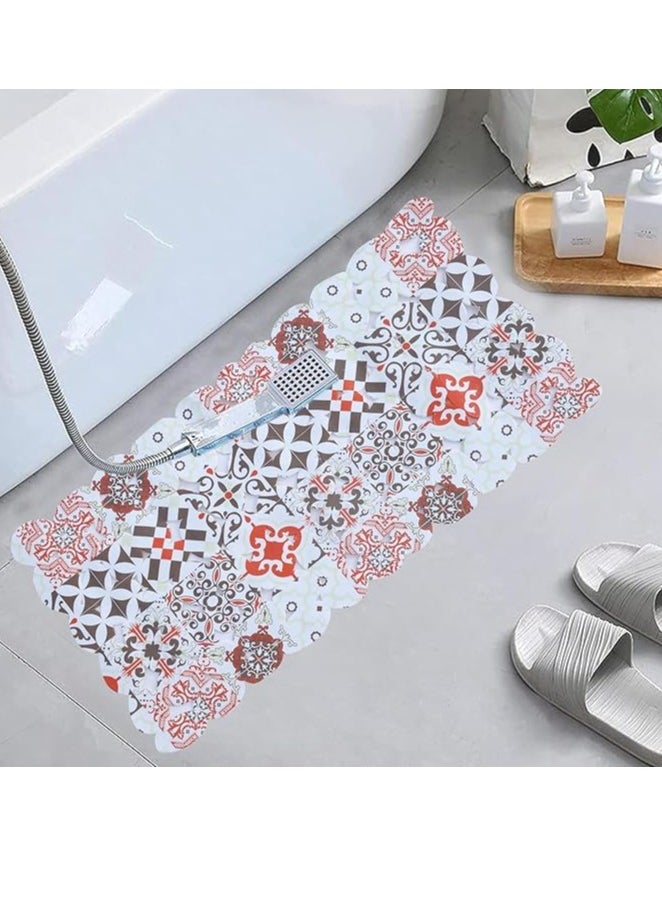 Spaceshoop - Bath Mat Rectangular Bath Mat Home Use Non-Slip Soft Foot Mat Silicone Material Perfect Size:70 * 35cm - Image 1