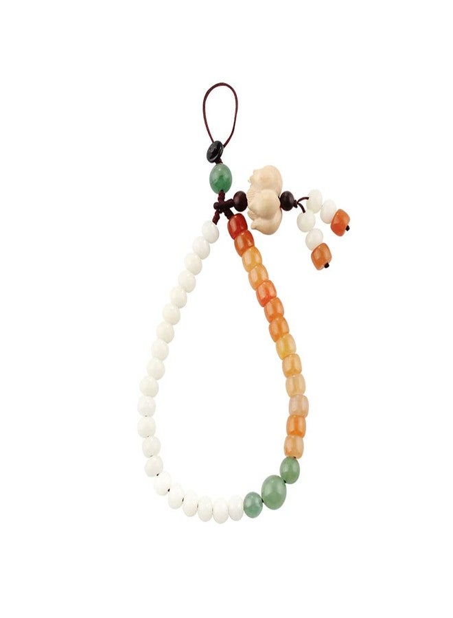 UKCOCO Phone Wrist Strap Chinese Style Bead Jade Wrist Lanyard Cellphone Chain Holder Hand Charm Mobile Phone Hanging - Image 1