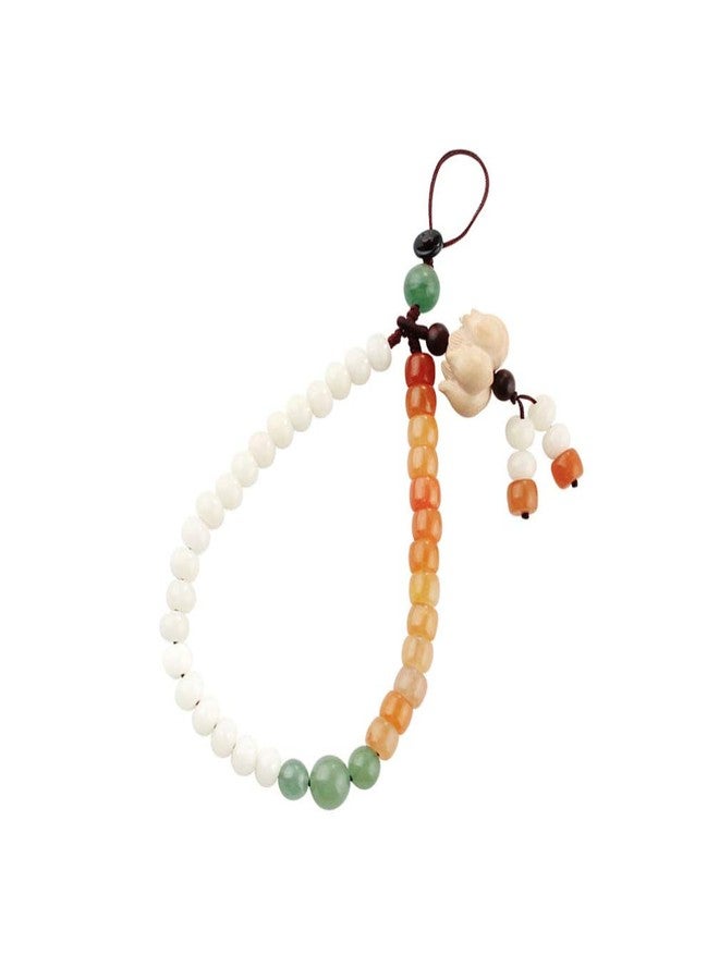 UKCOCO Phone Wrist Strap Chinese Style Bead Jade Wrist Lanyard Cellphone Chain Holder Hand Charm Mobile Phone Hanging - Image 5