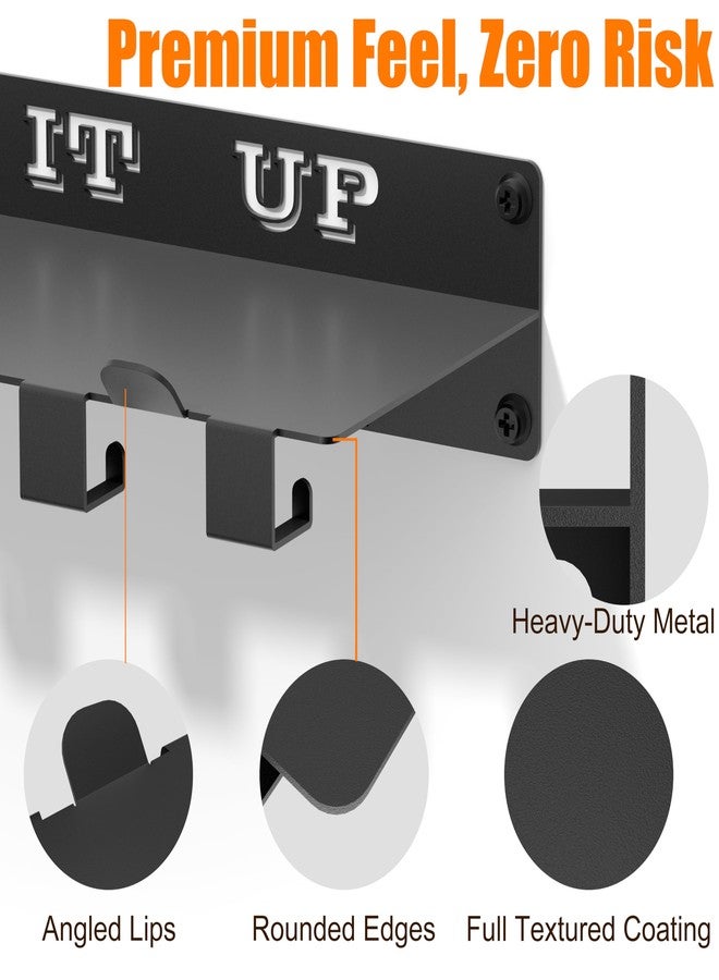 TRUSOON Tonal Accessories Shelf, 16.76" Heavy Duty Steel Wall Mounted Floating Storage Rack with T-Bracket Lock Hangers, Compatible with Various Home Gym Accessories, Black - Image 5