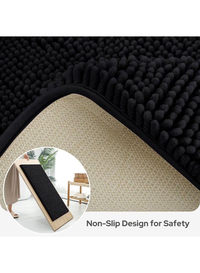 BYSURE 3 Piece Bath Mats Bathroom Rugs Sets Non Slip Extra Absorbent Plush Chenille Soft Washable - Image 5