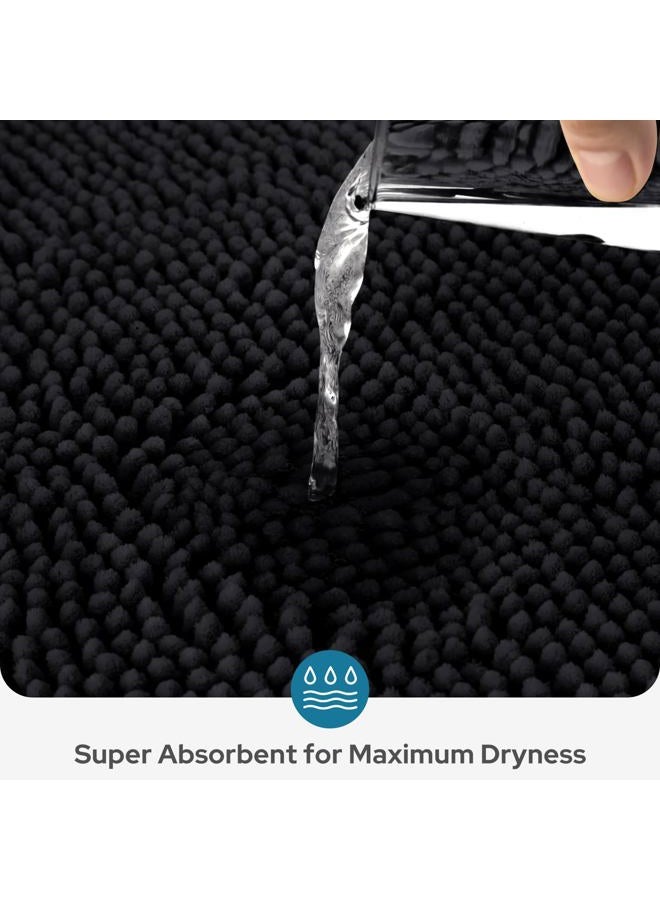BYSURE 3 Piece Bath Mats Bathroom Rugs Sets Non Slip Extra Absorbent Plush Chenille Soft Washable - Image 3