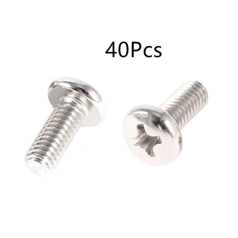 bnafes 40 قطعة من براغي تثبيت حامل شاشة الكمبيوتر والتلفاز VESA M4x10mm - Image 2