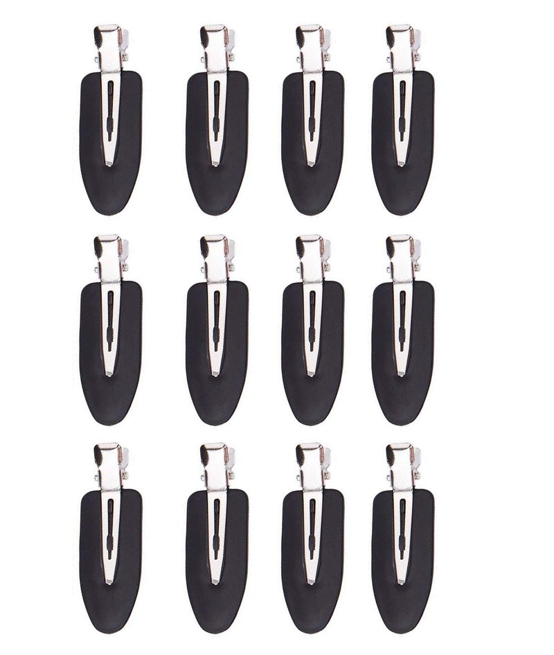 No Bend Hair Clips 12 Pieces No Crease Hair Clips for Hair Styling and Makeup Application