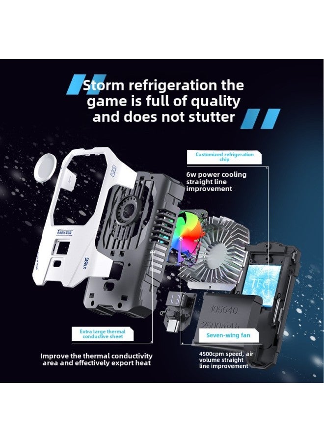 Mobile Phone Radiator Back Clip X136 Live Dedicated Tremolo Explosion Game Outdoor Dedicated-Color:X136a (battery Type)  - Image 5