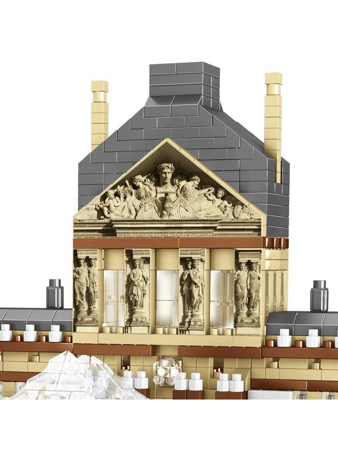 DOVOB Architecture Louvre Micro Building Blocks Set（2885PCS） - World Famous Architectural Model Toys Gifts for Kid and Adult - Image 3