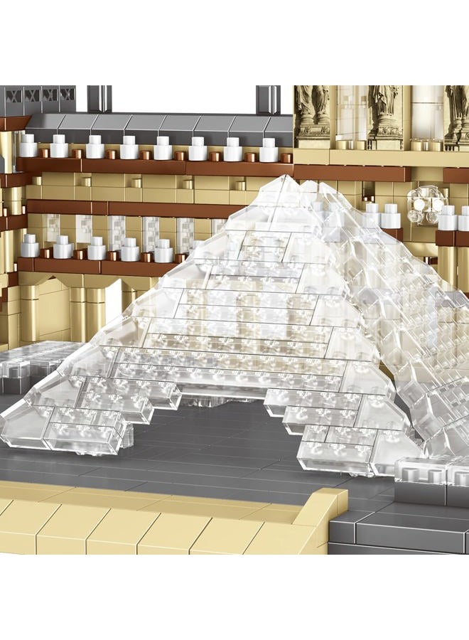DOVOB Architecture Louvre Micro Building Blocks Set（2885PCS） - World Famous Architectural Model Toys Gifts for Kid and Adult - Image 5