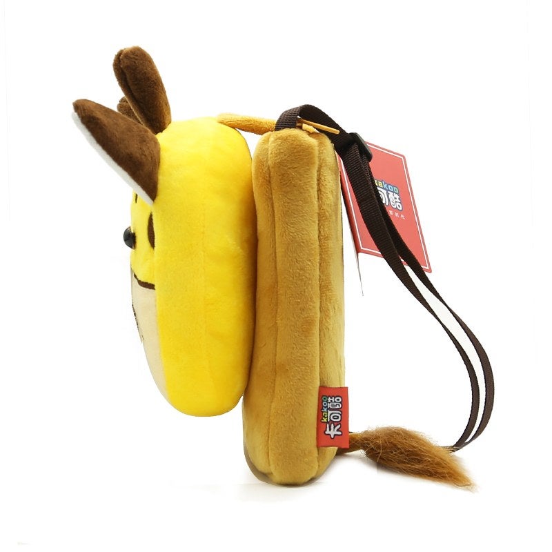 Plush Kids Crossbody Bag, Giraffe Animal Design, Soft Lightweight Shoulder Bag for Daily Outings - Image 3