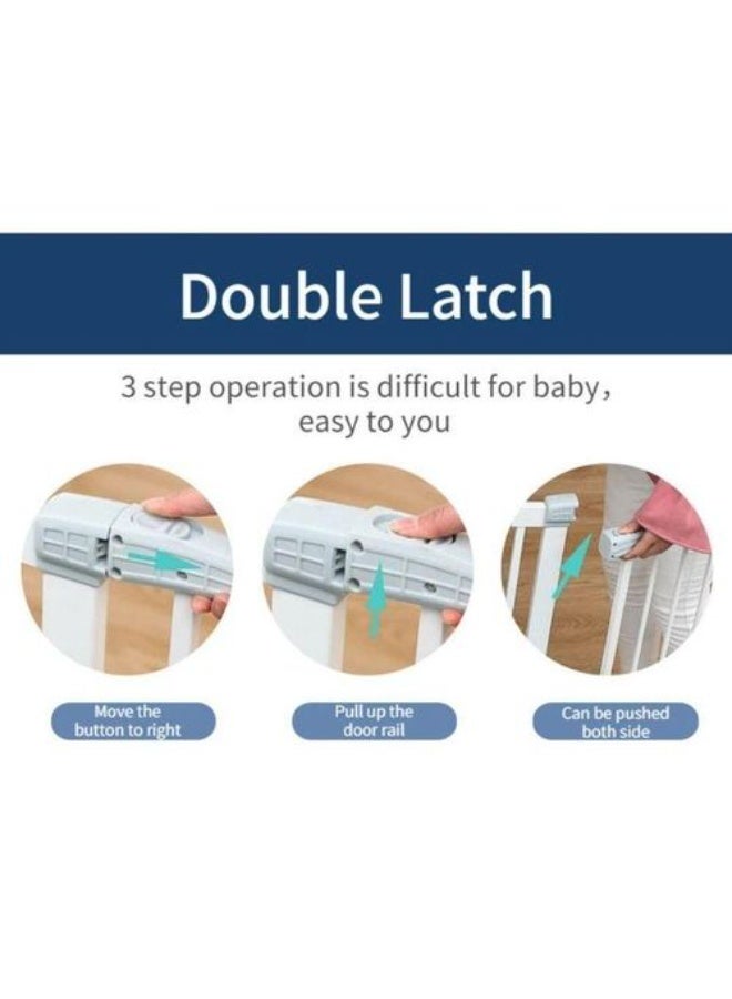 Baby Safety Gate with Stay Open Feature, Fits 70 to 85 cm Openings, Pressure Mounted Security Gates - Image 2