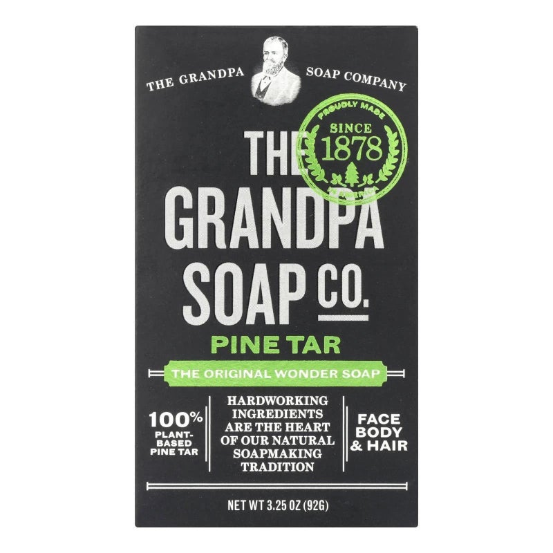 GRANDPA'S Grandpas Pine Tar Soap 4.25 Ounce Bar - Image 1