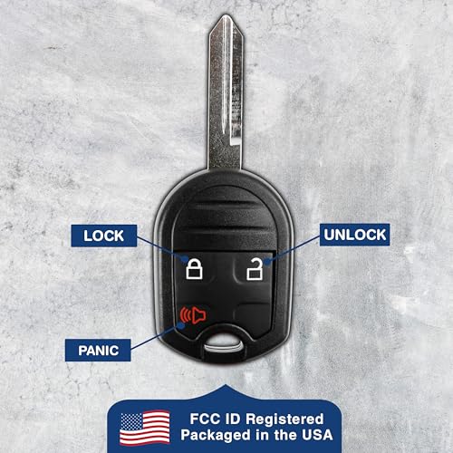 KeylessOption Key Fob for 2001 2002 2003 2004 2005 2006 2007 2008 2009 2010 2011 2012 2013 2014 2015 2016 2017 2018 Ford Lincoln Mercury Remote, 3-Button CWTWB1U793, Programming Guide Included - Image 5