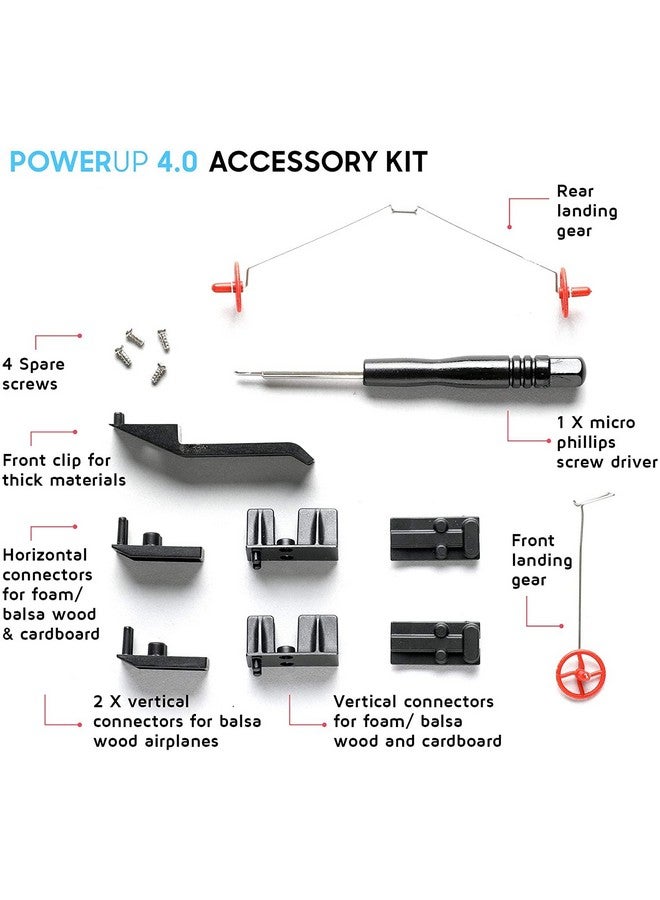 PowerUp POWERUP 4.0 Accessory Kit - Includes Landing Gear for Takeoff & Landing, Universal Connectors for Almost Any Material or Design for Your 4.0 Module  - Image 2