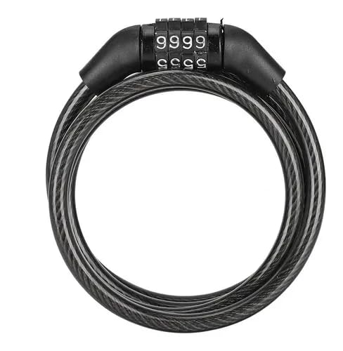 RIVAL Keyless Numeric Cable Lock Preset Combination Anti-Theft Bike Bicycle Helmet Luggage Customizable Security Alloy Frame Weather-Resistant Design Multipurpose Protection (24 Inch, Medium) - Image 1