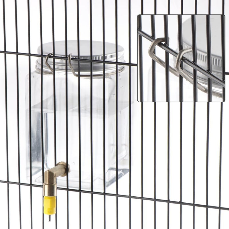 DQITJ Bird Automatic Water Dispenser Hanging Water Feeding Bottle with Versatile and Hook for Bird Quail Chick - Image 3