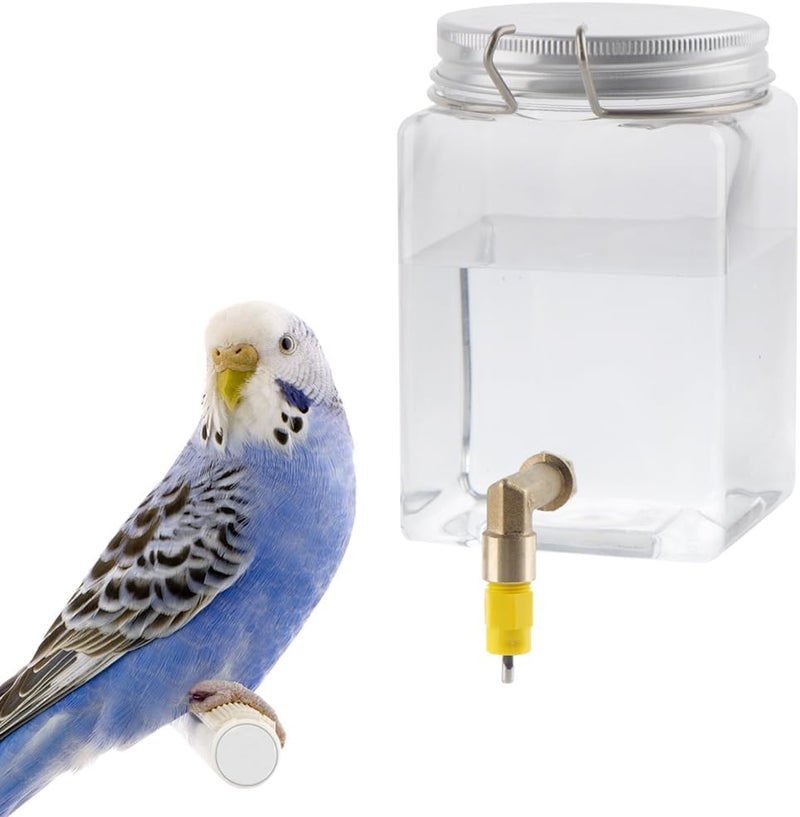 DQITJ Bird Automatic Water Dispenser Hanging Water Feeding Bottle with Versatile and Hook for Bird Quail Chick - Image 1