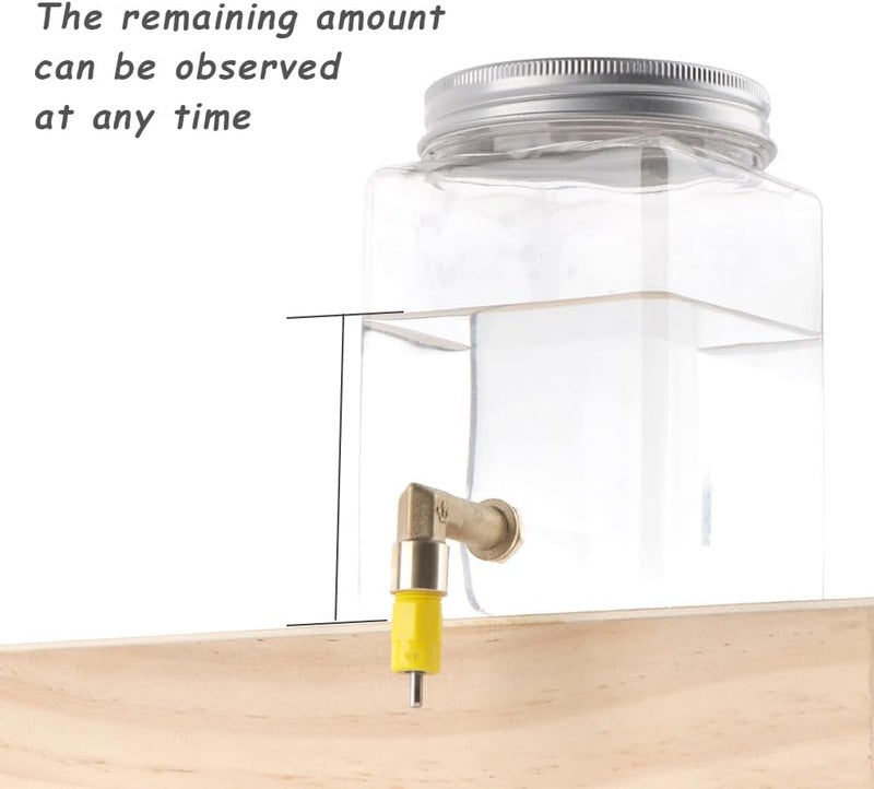 DQITJ Bird Automatic Water Dispenser Hanging Water Feeding Bottle with Versatile and Hook for Bird Quail Chick - Image 2