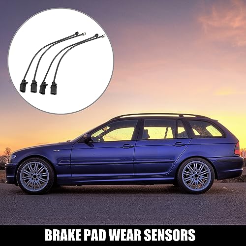 X AUTOHAUX 4pcs Car Front Brake Pad Wear Sensor for Porsche Macan 2015-2018 95B907253 - Image 2