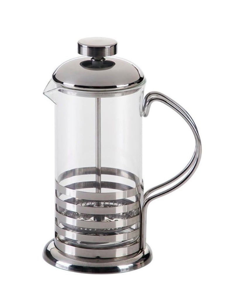 إيباسكت ماكينة تحضير قهوة فرنسية محمولة من الفولاذ المقاوم للصدأ، سيلفر شفافة، 350 مل - Image 2